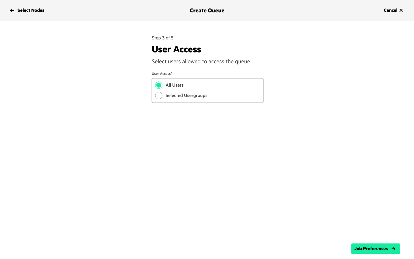 Step 3: User Access
